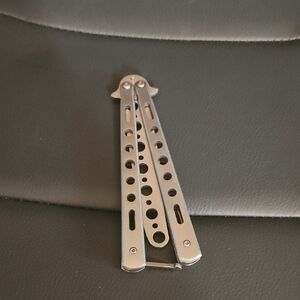 Silver Butterfly Knife Trainer